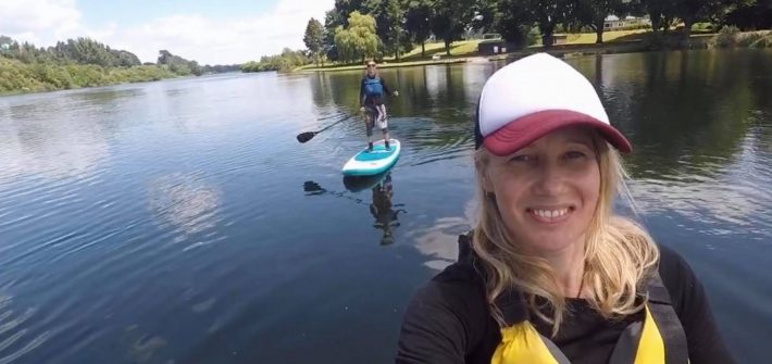 Adventure Seeker - Paddleboarding Lake Karapiro